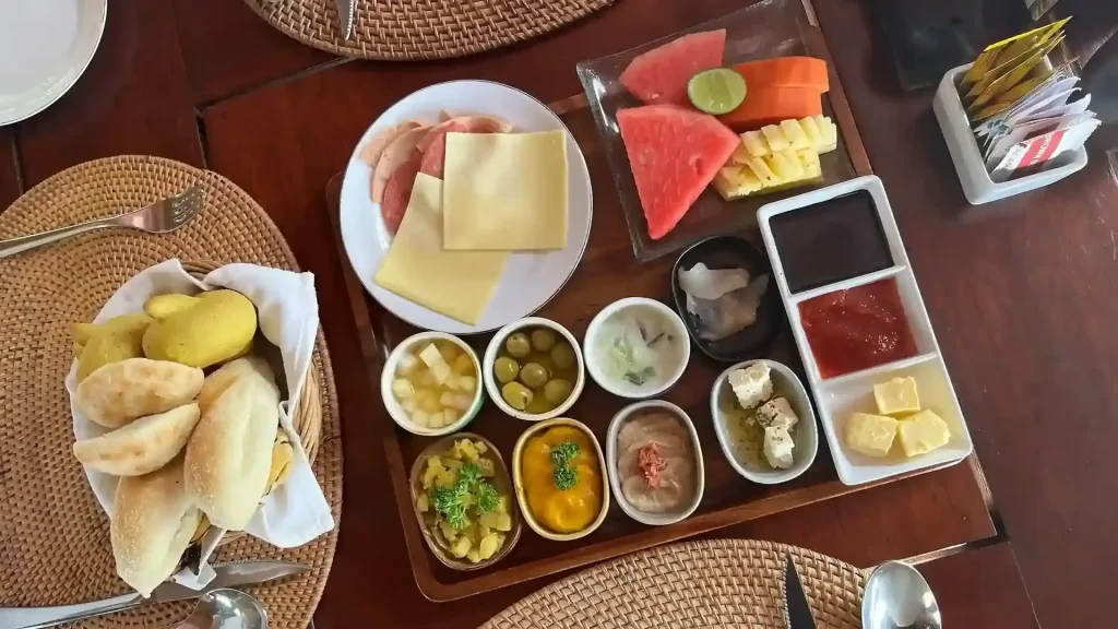 Mezze Platter Breakfast Nandini Resort 1, Bali